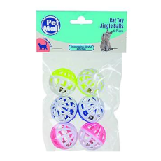 Cat Toy - Jingle Balls, 6 Pack assorted
